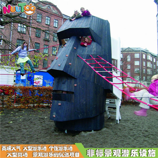 樂(lè)圖非標(biāo)游樂(lè)金剛?cè)祟^藝術(shù)組合滑梯